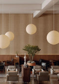 Enduit Coton Art dans un restaurant — murs texturés chaleureux